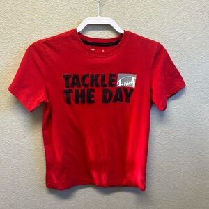 Xersion quick-dri youth t-shirt with football graphic.